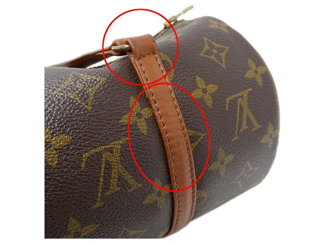 Borsa Louis Vuitton Monogram Papillon 30 Marrone Monogramma - vista 9