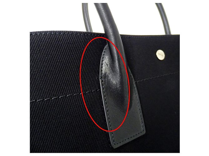 Borsa Tote Saint Laurent Rive Gauche Nero - vista 11