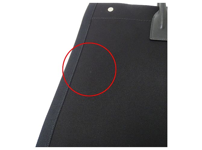 Borsa Tote Saint Laurent Rive Gauche Nero - vista 12