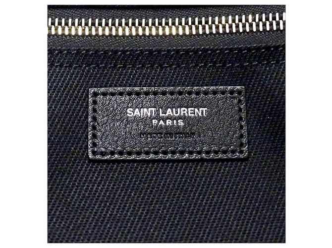 Borsa Tote Saint Laurent Rive Gauche Nero - vista 6