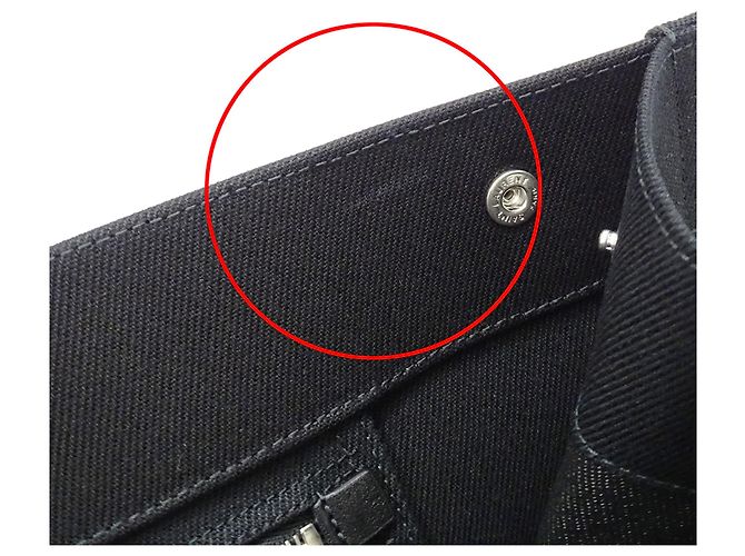 Borsa Tote Saint Laurent Rive Gauche Nero - vista 9