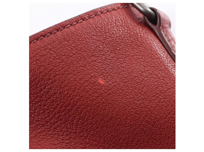 Prada 2-Way Tote Bag aus rotem Leder - Ansicht 11