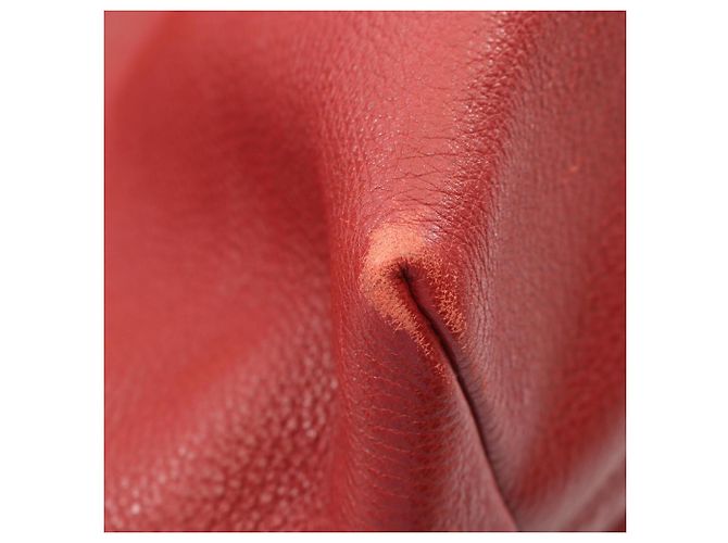 Prada 2-Way Tote Bag aus rotem Leder - Ansicht 8
