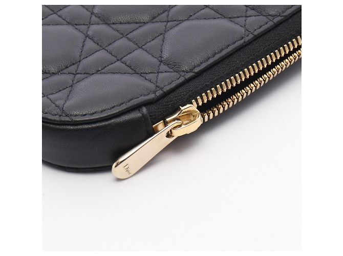 Portafoglio per telefono Christian Dior Lady Dior Cannage Nero - vista 6