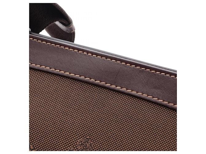 Borsa a tracolla in jacquard con logo Prada Marrone - vista 7