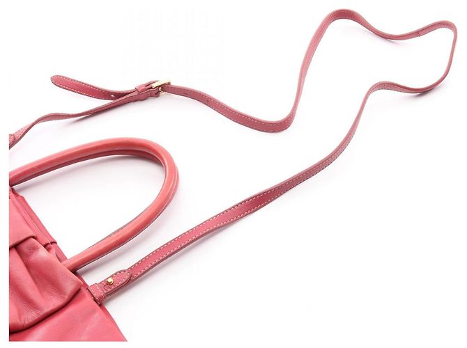 Borsa 2-Way NAPPA FIOCCO Prada Rosso - vista 12