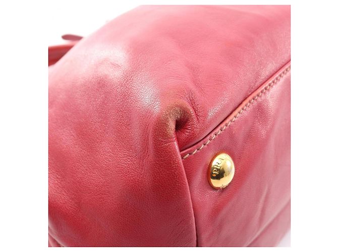 Borsa 2-Way NAPPA FIOCCO Prada Rosso - vista 5