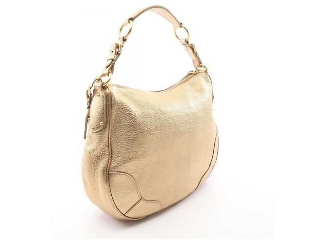Borsa a tracolla in pelle dorata VIT.DAINO Prada D'oro - vista 2
