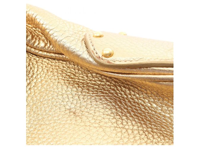 Borsa a tracolla in pelle dorata VIT.DAINO Prada D'oro - vista 8