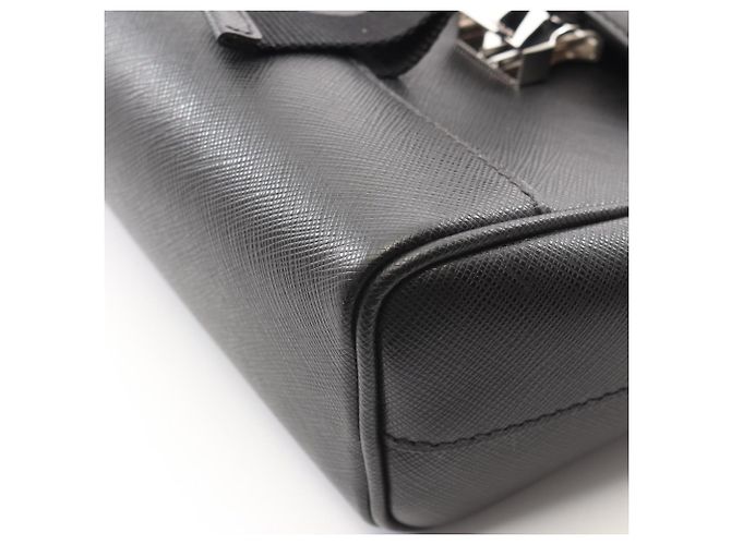 Borsa a tracolla da viaggio in Saffiano Prada Nero - vista 6