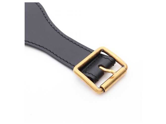 Bestickter Christian Dior Maxi-Gürtel Braun Schwarz Weiß - Ansicht 3