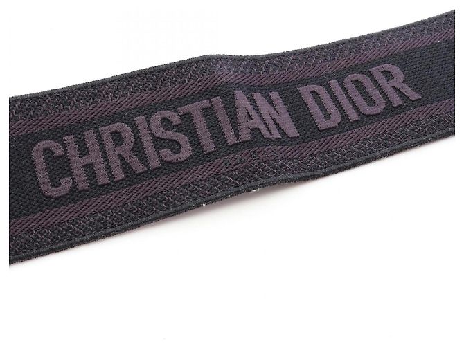 Bestickter Christian Dior Maxi-Gürtel Schwarz - Ansicht 5