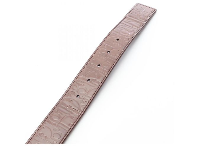 Christian Dior Dior Oblique Prägegürtel, wendbar Braun Schwarz - Ansicht 3