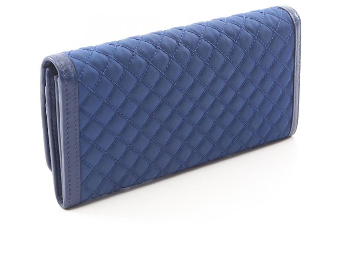 Cartera larga bi-fold acolchada Prada Azul - vista 2