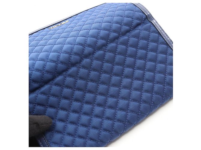 Cartera larga bi-fold acolchada Prada Azul - vista 8