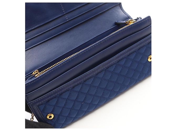 Cartera larga bi-fold acolchada Prada Azul - vista 9