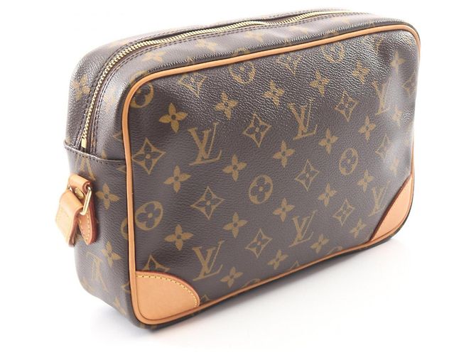 Borsa a Spalla Louis Vuitton Trocadero 27 Monogram Marrone - vista 2