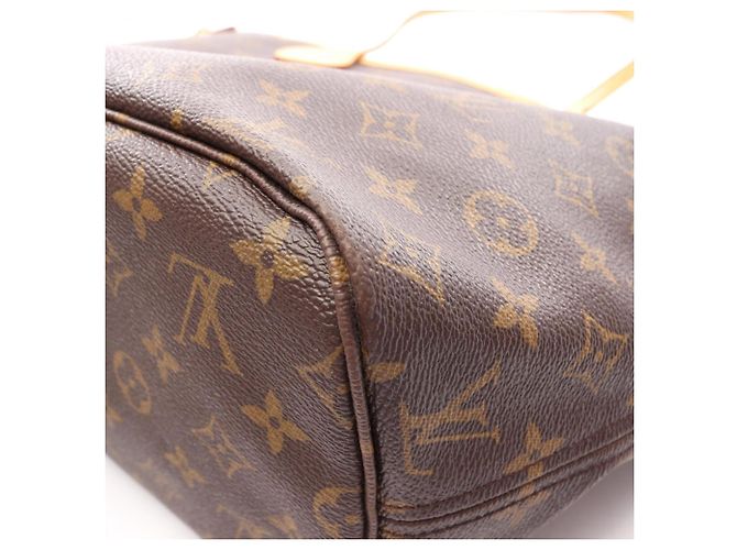 Borsa Tote Louis Vuitton Neverfull MM Monogram Marrone - vista 7