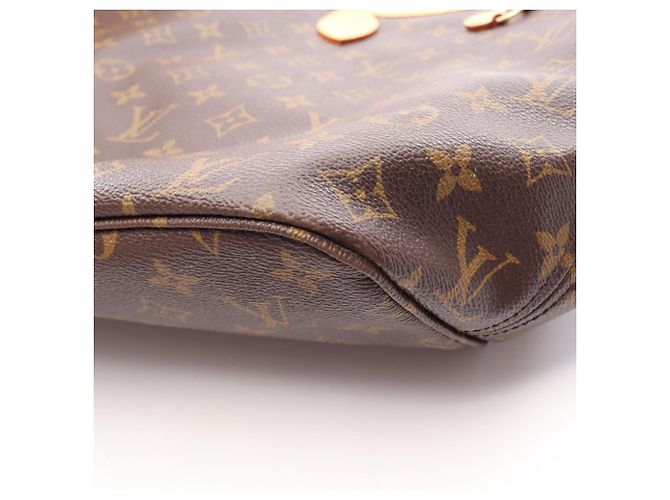 Borsa Tote Louis Vuitton Neverfull MM Monogram Marrone - vista 8