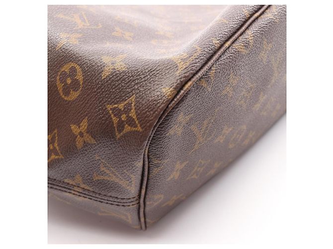 Borsa Tote Louis Vuitton Neverfull MM Monogram Marrone - vista 9