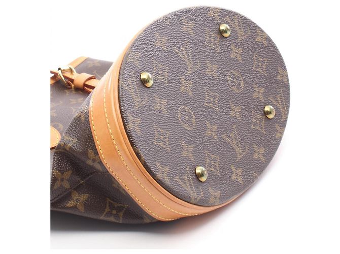 Borsa Louis Vuitton Bucket PM Monogram Marrone - vista 9