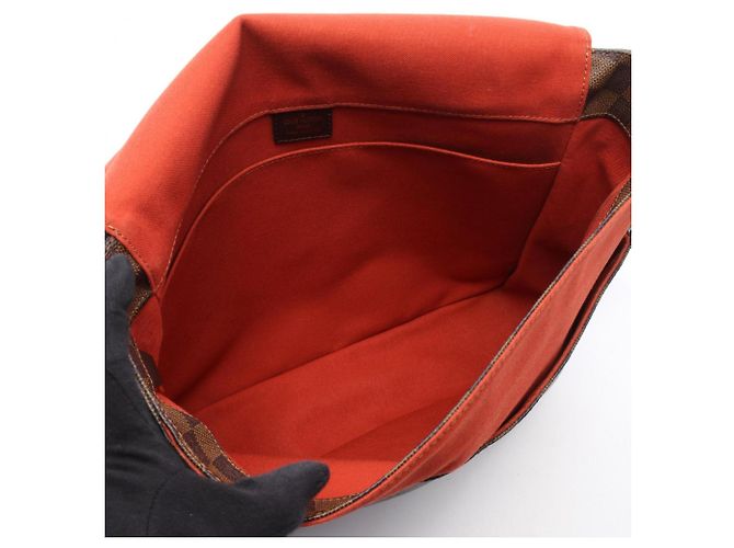 Borsa a tracolla Louis Vuitton Bastille Damier Ebene Marrone - vista 3