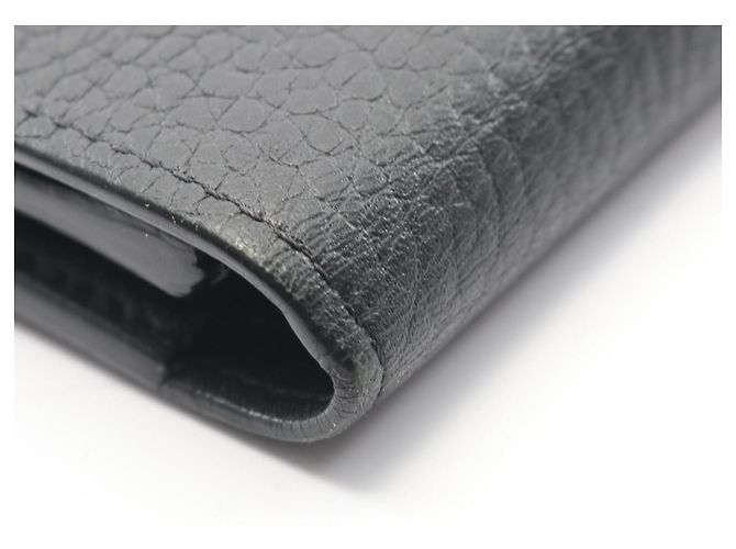 Cartera Louis Vuitton Portefeuille Capucines Compact Noir Tri-fold Wallet Negro - vista 10