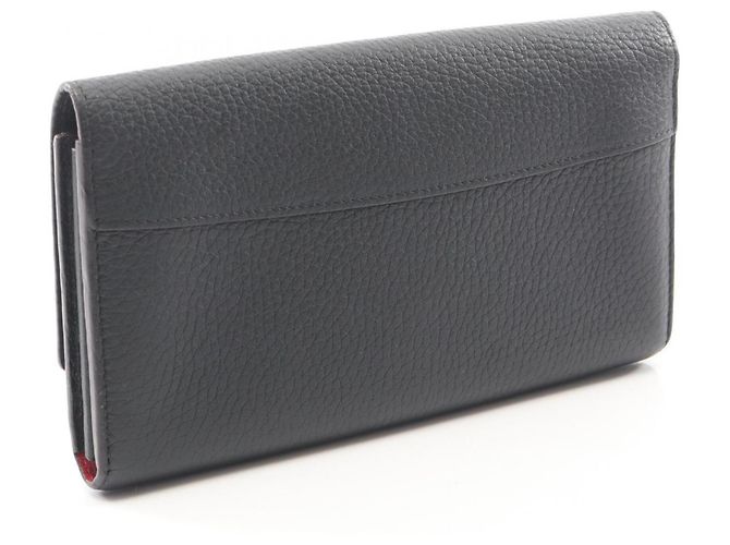 Portafoglio lungo pieghevole Louis Vuitton Portefeuille Capucines Nero - vista 2