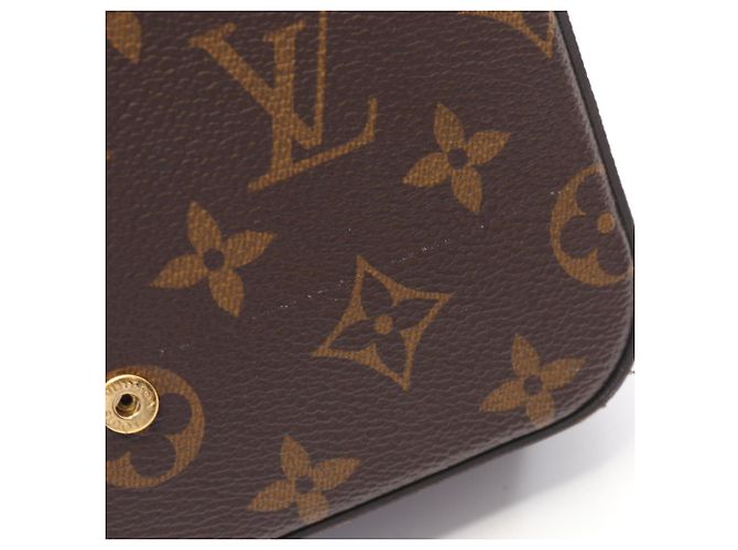 Louis Vuitton Multi Pochette Felicie Marrone Verde - vista 7