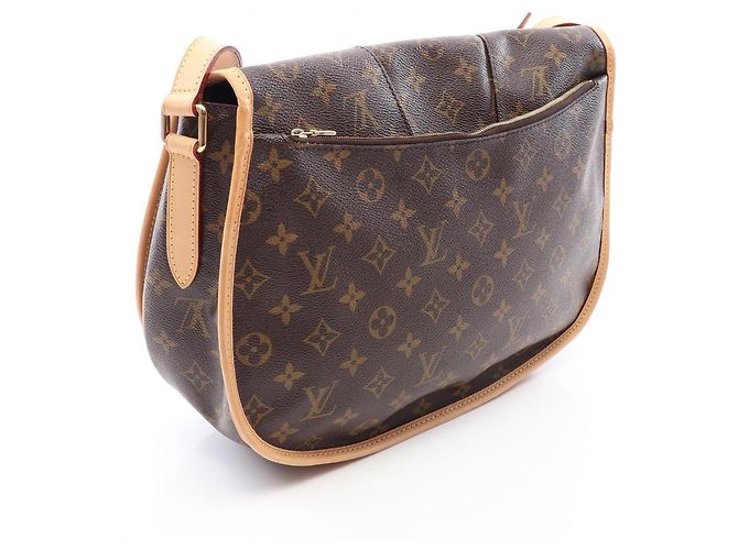 Borsa a tracolla Louis Vuitton Menilmontant MM Monogram Marrone - vista 2