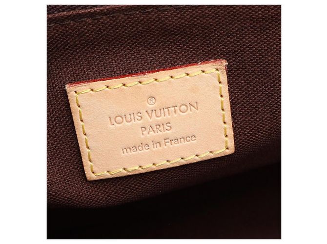 Borsa a tracolla Louis Vuitton Menilmontant MM Monogram Marrone - vista 4