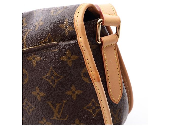 Borsa a tracolla Louis Vuitton Menilmontant MM Monogram Marrone - vista 8