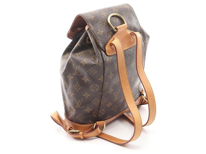 Zaino/Borsa Louis Vuitton Montsouris MM Monogram Marrone Monogramma - vista 2
