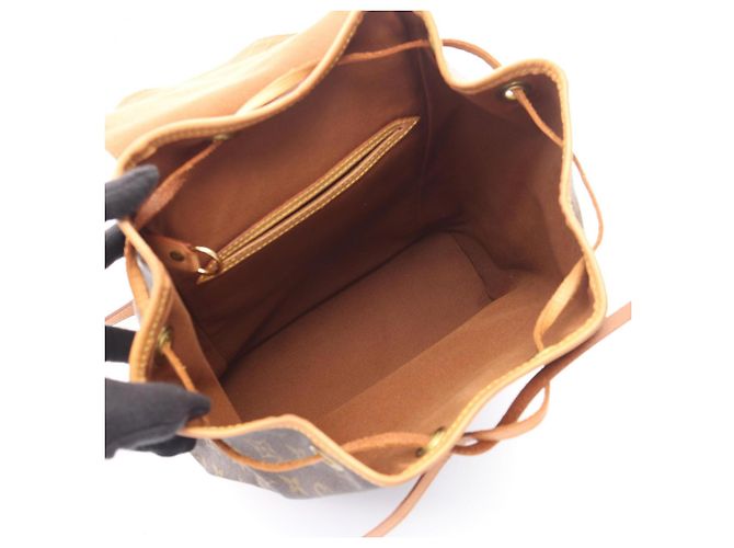 Zaino/Borsa Louis Vuitton Montsouris MM Monogram Marrone Monogramma - vista 3