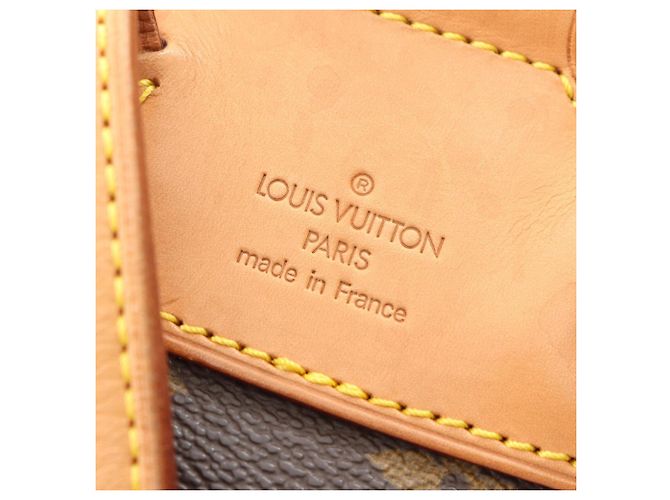 Zaino/Borsa Louis Vuitton Montsouris MM Monogram Marrone Monogramma - vista 4