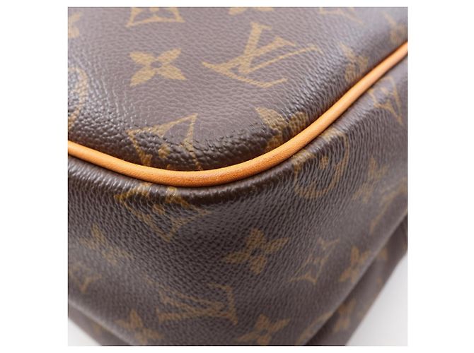 Borsa a Spalla Louis Vuitton Reporter GM Marrone Monogramma - vista 10