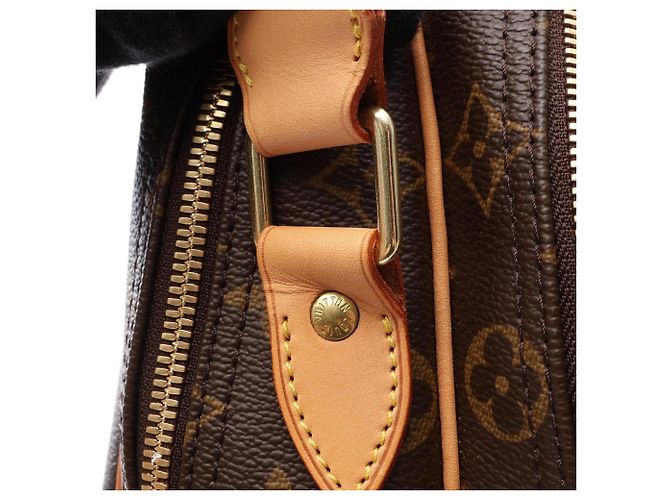Borsa a Spalla Louis Vuitton Reporter GM Marrone Monogramma - vista 14
