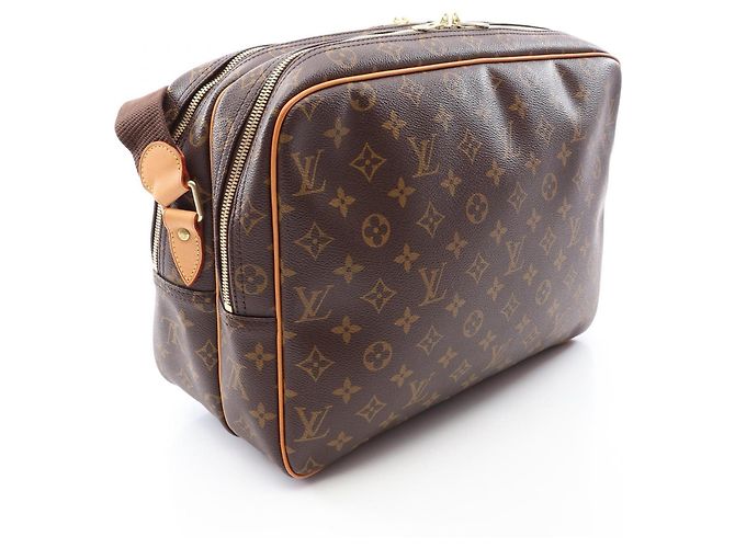 Borsa a Spalla Louis Vuitton Reporter GM Marrone Monogramma - vista 2