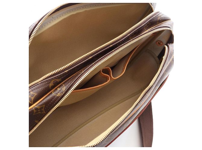 Borsa a Spalla Louis Vuitton Reporter GM Marrone Monogramma - vista 3