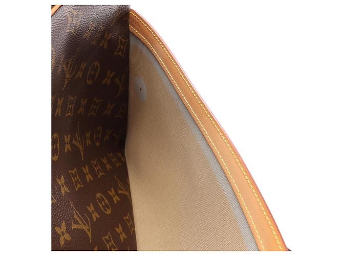 Borsa a Spalla Louis Vuitton Reporter GM Marrone Monogramma - vista 9