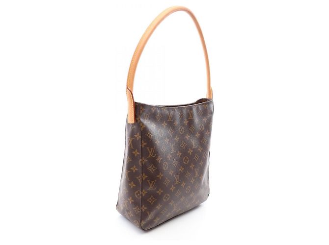 Borsa a Spalla Louis Vuitton Looping GM Monogram Marrone Monogramma - vista 2
