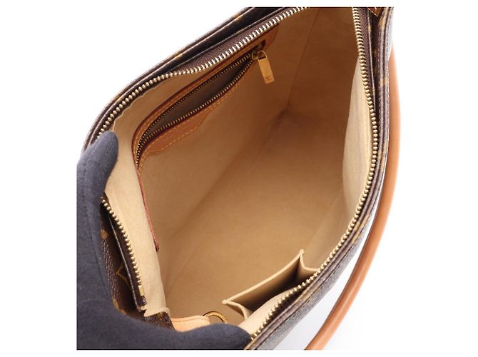 Borsa a Spalla Louis Vuitton Looping GM Monogram Marrone Monogramma - vista 3