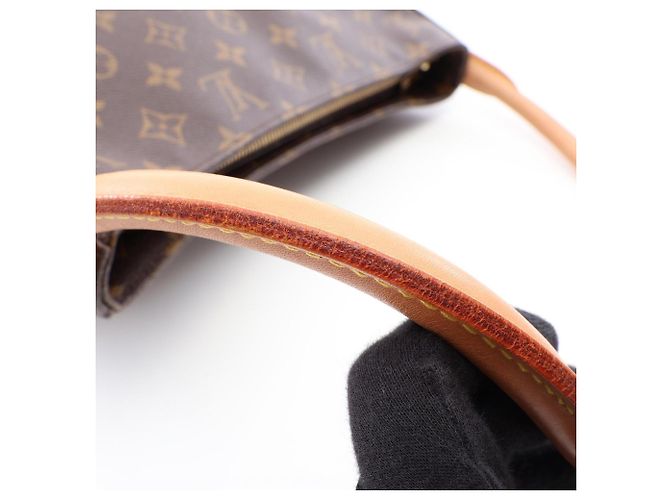 Borsa a Spalla Louis Vuitton Looping GM Monogram Marrone Monogramma - vista 6