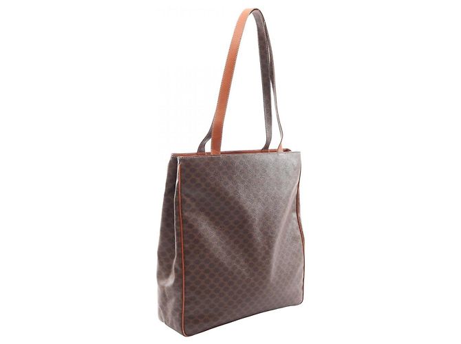 Céline Bolso Tote Celine Macadam Castaño - vista 2