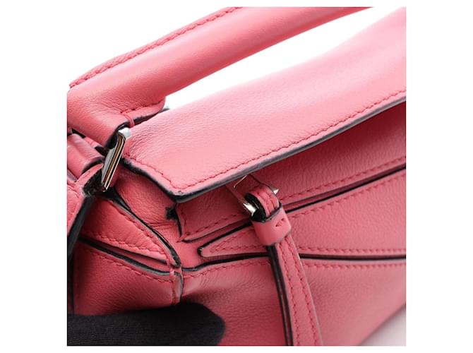 Borsa 2-Way Loewe Puzzle Bag Mini Rosa - vista 12