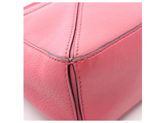 Borsa 2-Way Loewe Puzzle Bag Mini Rosa - vista 7