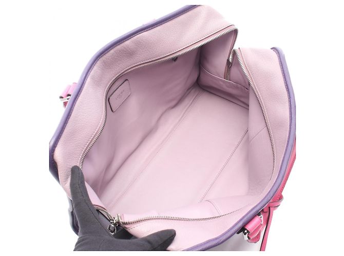 Borsa Loewe Amazona 36 Rosa Porpora - vista 3