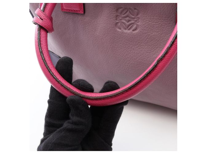 Borsa Loewe Amazona 36 Rosa Porpora - vista 6
