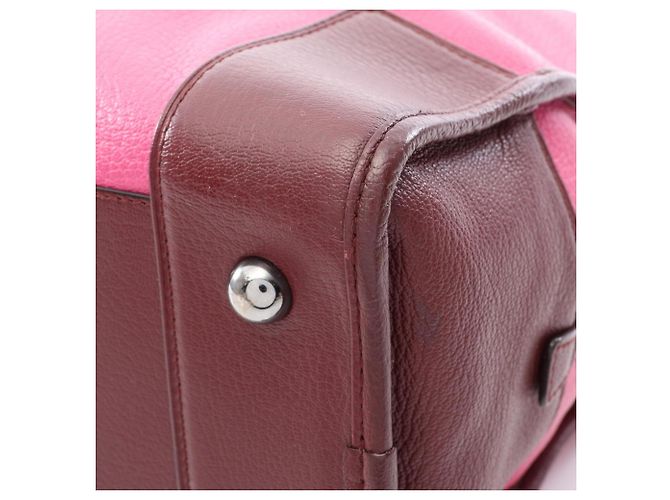Borsa Loewe Amazona 36 Marrone Rosa Rosso - vista 7