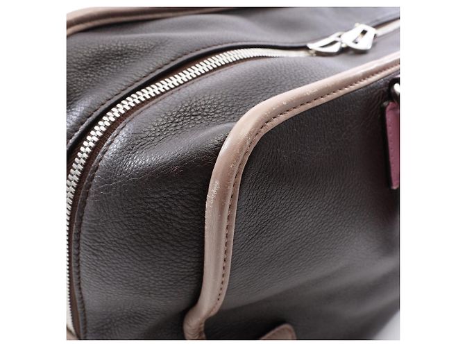 Borsa Loewe Amazona 36 Marrone Beige Porpora - vista 12